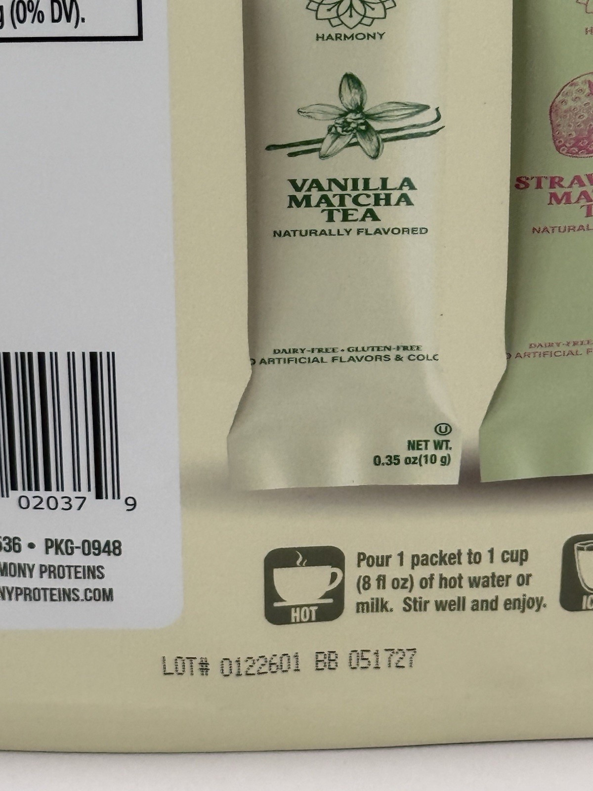 Matcha Variety Pack Lavender Strawberry Vanilla 30 Sticks Organic Japanese