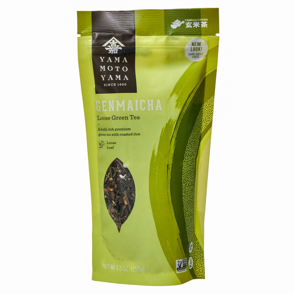 Japanese Yamamotoyama Genmaicha Green Tea with Roasted Rice & Sorghum Seed 5.3oz