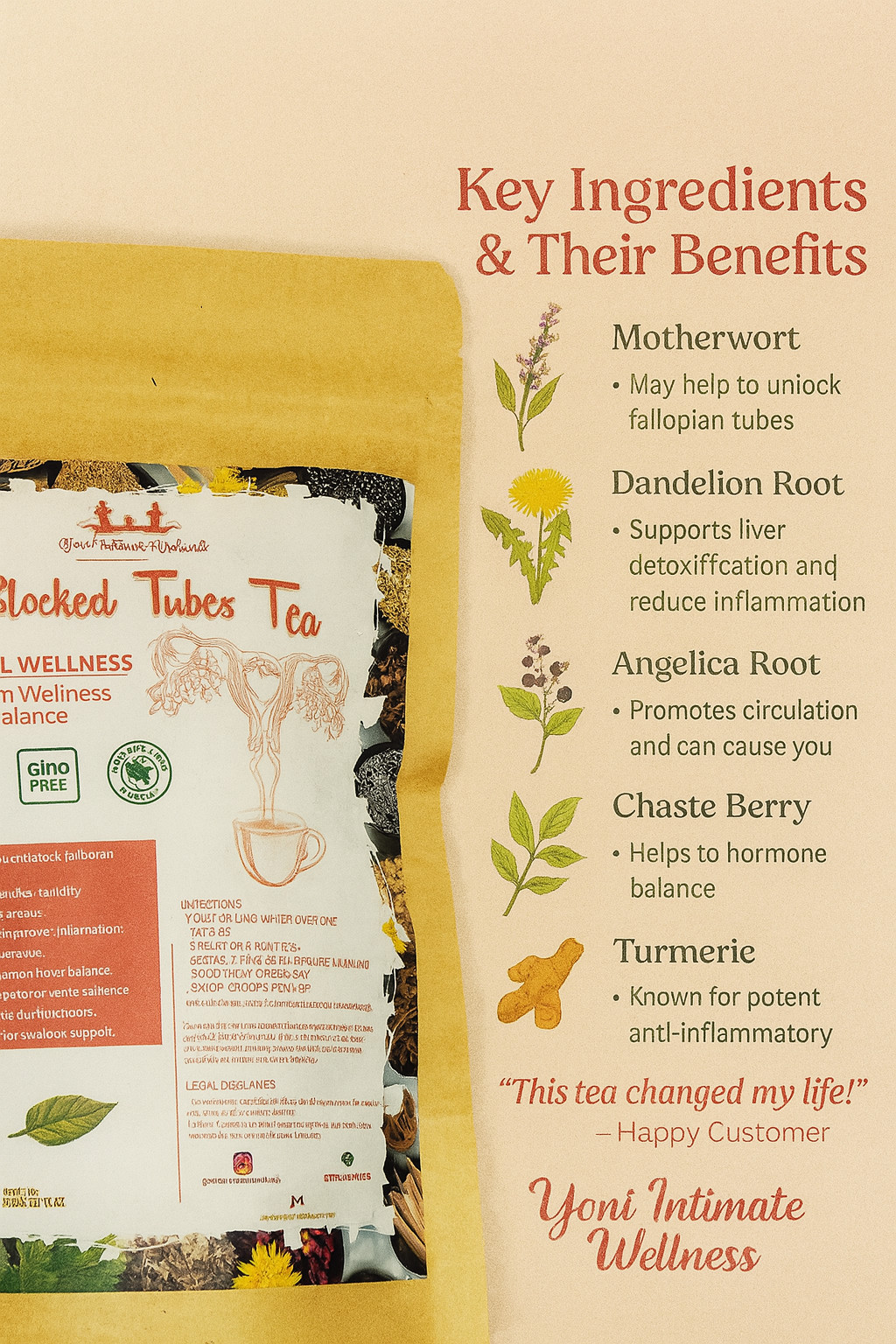 BLOCKED TUBE FERTILITY TEA. POWERFUL JAMAICAN FERTILITY TEA DETOX AND CLEANSE