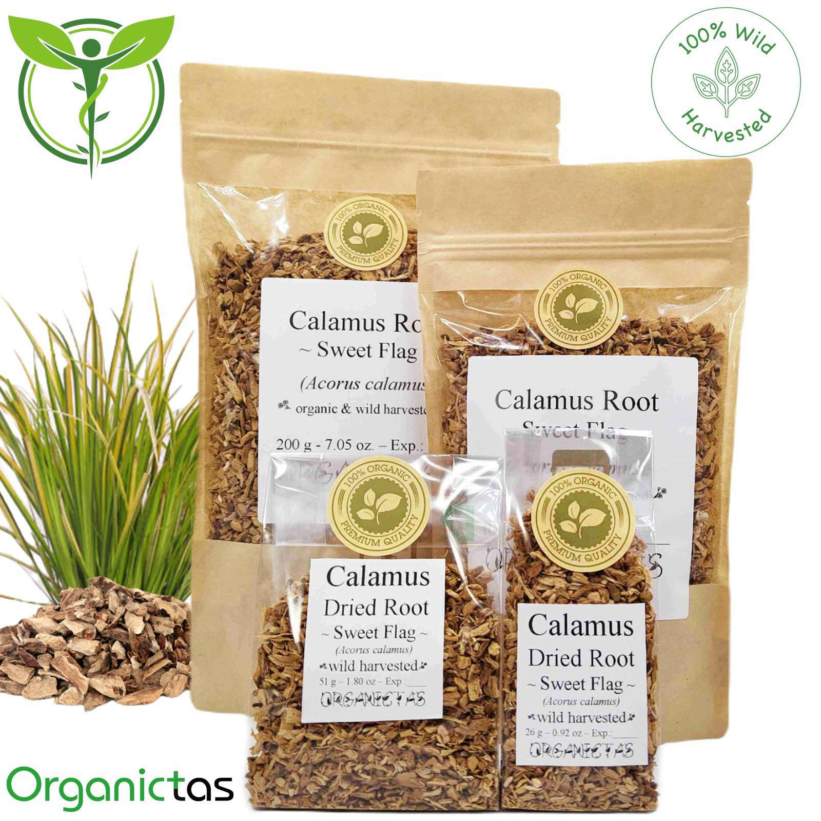 Organic Calamus Root Sweetflag 100% Best Quality Dried Cut Loose 25-200g