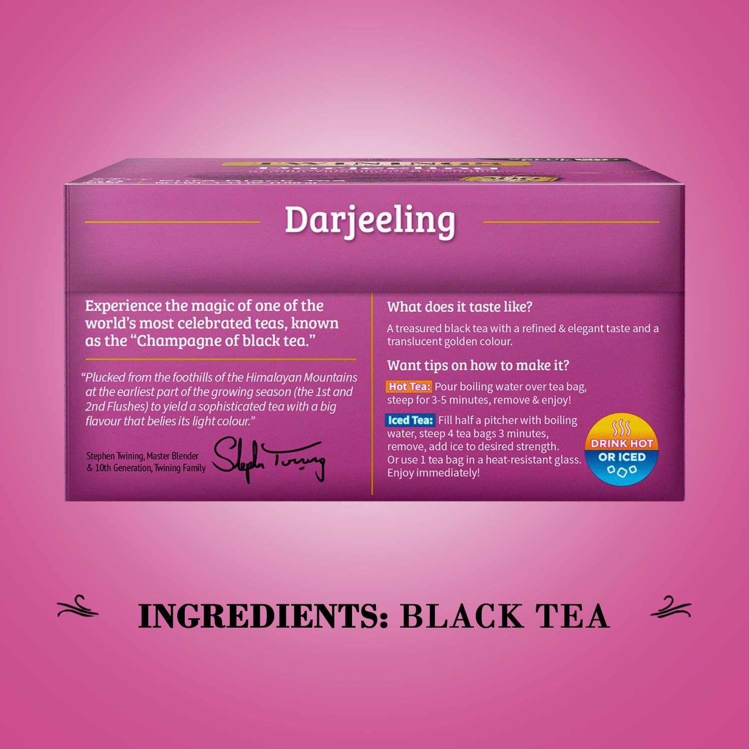 Twinings Darjeeling Tea – A Delicate, Dry Black Tea, 50 Count (Pack of 3)