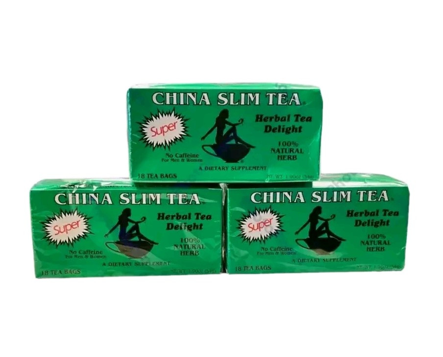 3 BOXES OF China Slim Herbal Tea (Extra Strength) (1.7 Oz/20 Count per Box)