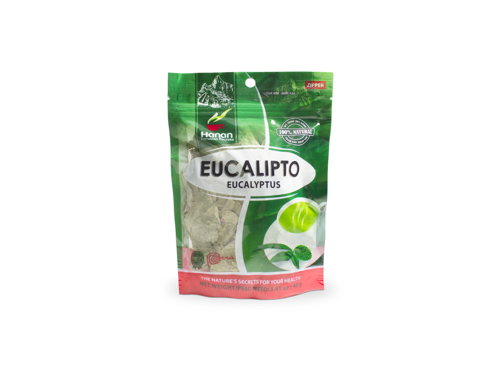 Hanan Peruvian Secrets Eucalyptus Herbal Tea | 100% Natural Eucalyptus Leaves