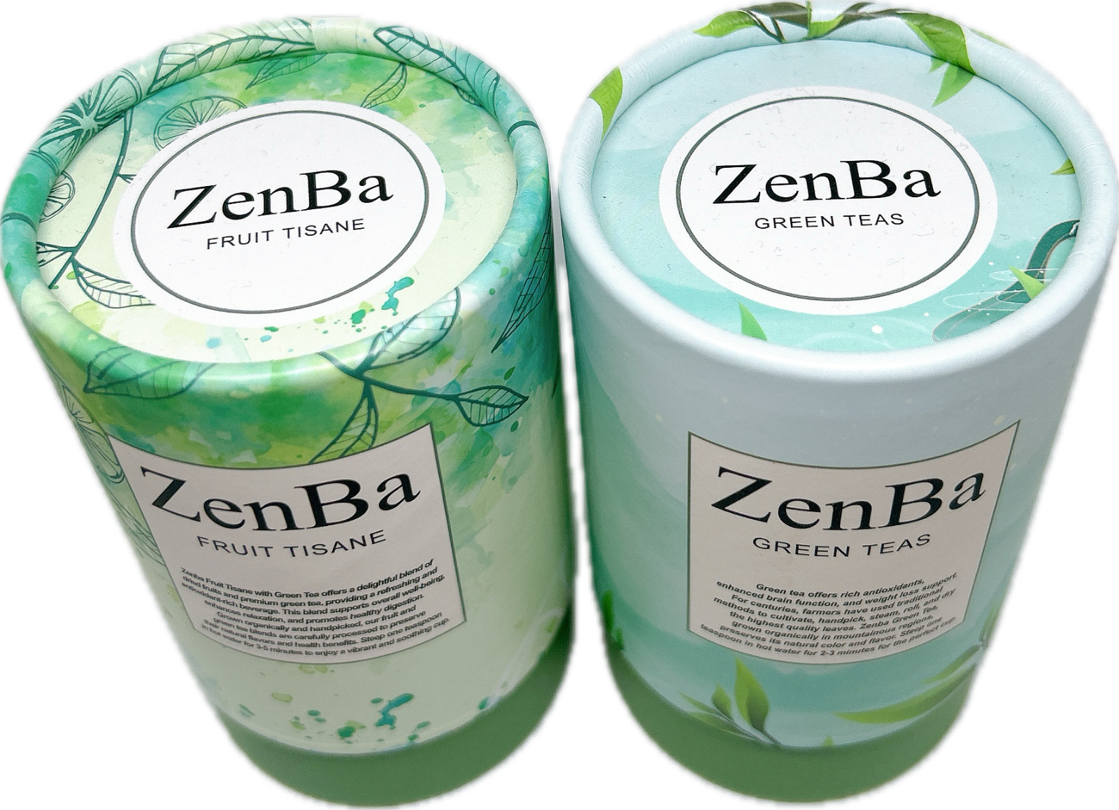 ZenBa Premium Tea Gift Set – Fruit Tisane & Green Tea, 4-Pack, Elegantly Package