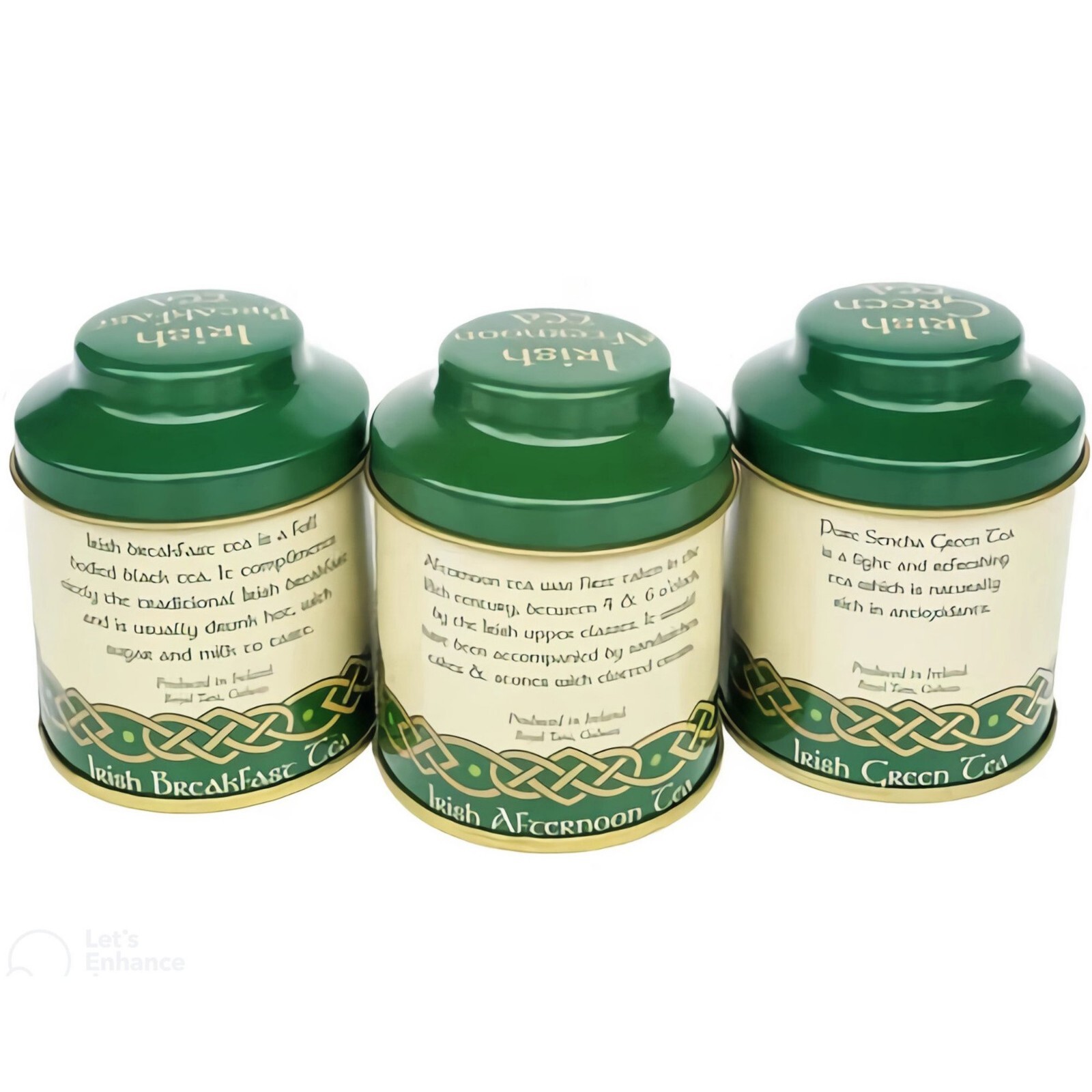 Tea Time in Ireland – Irish Icons Emblems 20g Set of 3 Tin Tea by Royal Tara