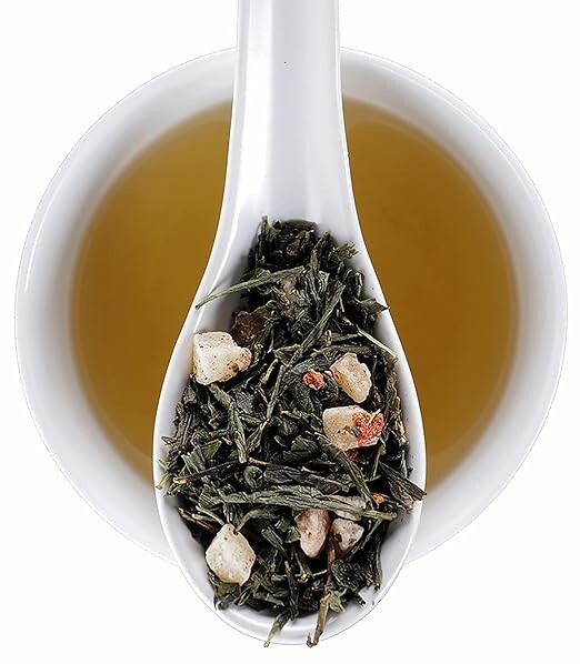 Elmwood Inn Fine Teas, Wild Strawberry Green Tea, 16-Ounce