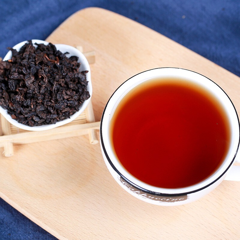 250g Black Oolong Tea Loose Leaf Yunnan Dark Tea Smooth Rich Flavor
