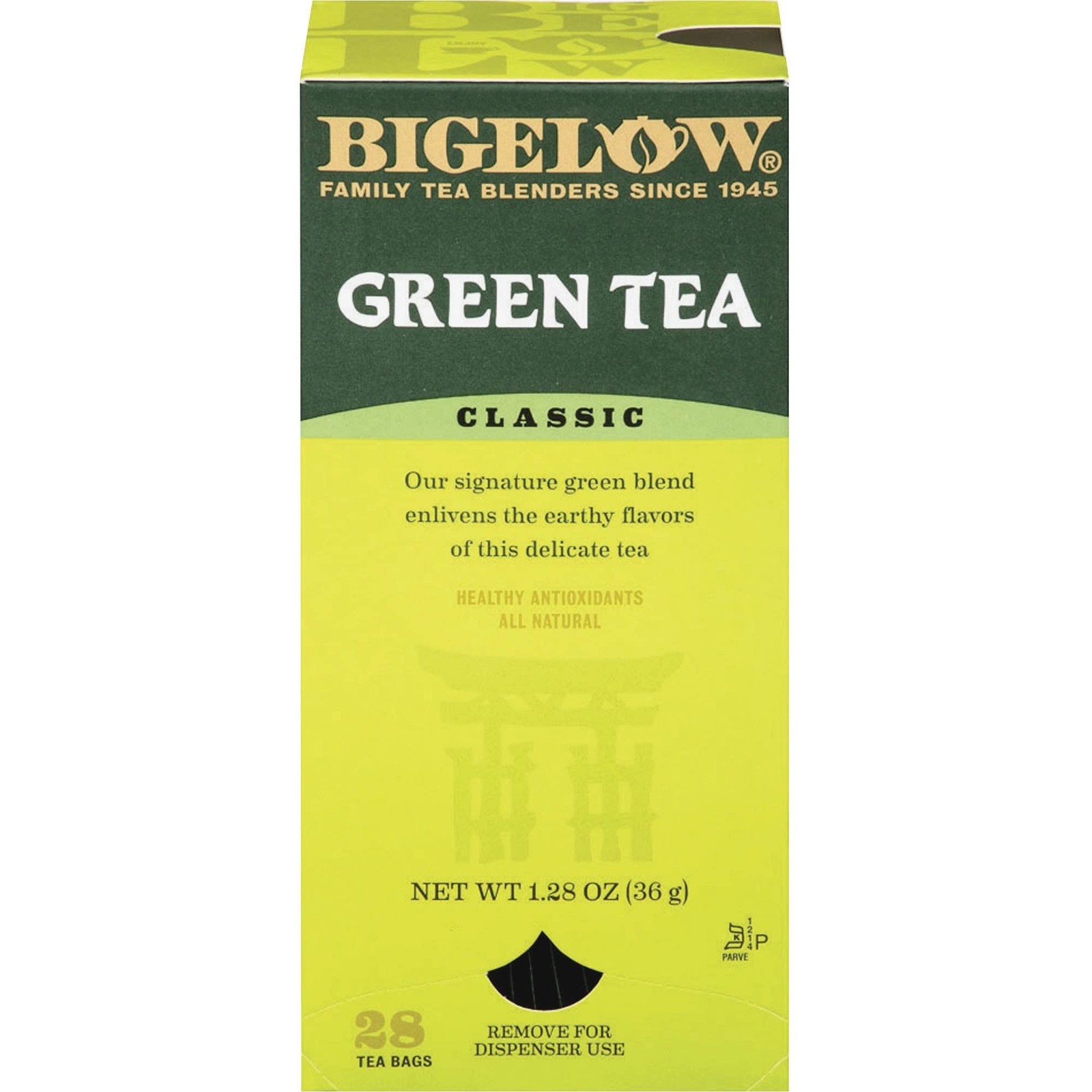Green Tea Bags, Box Of 28 Bags