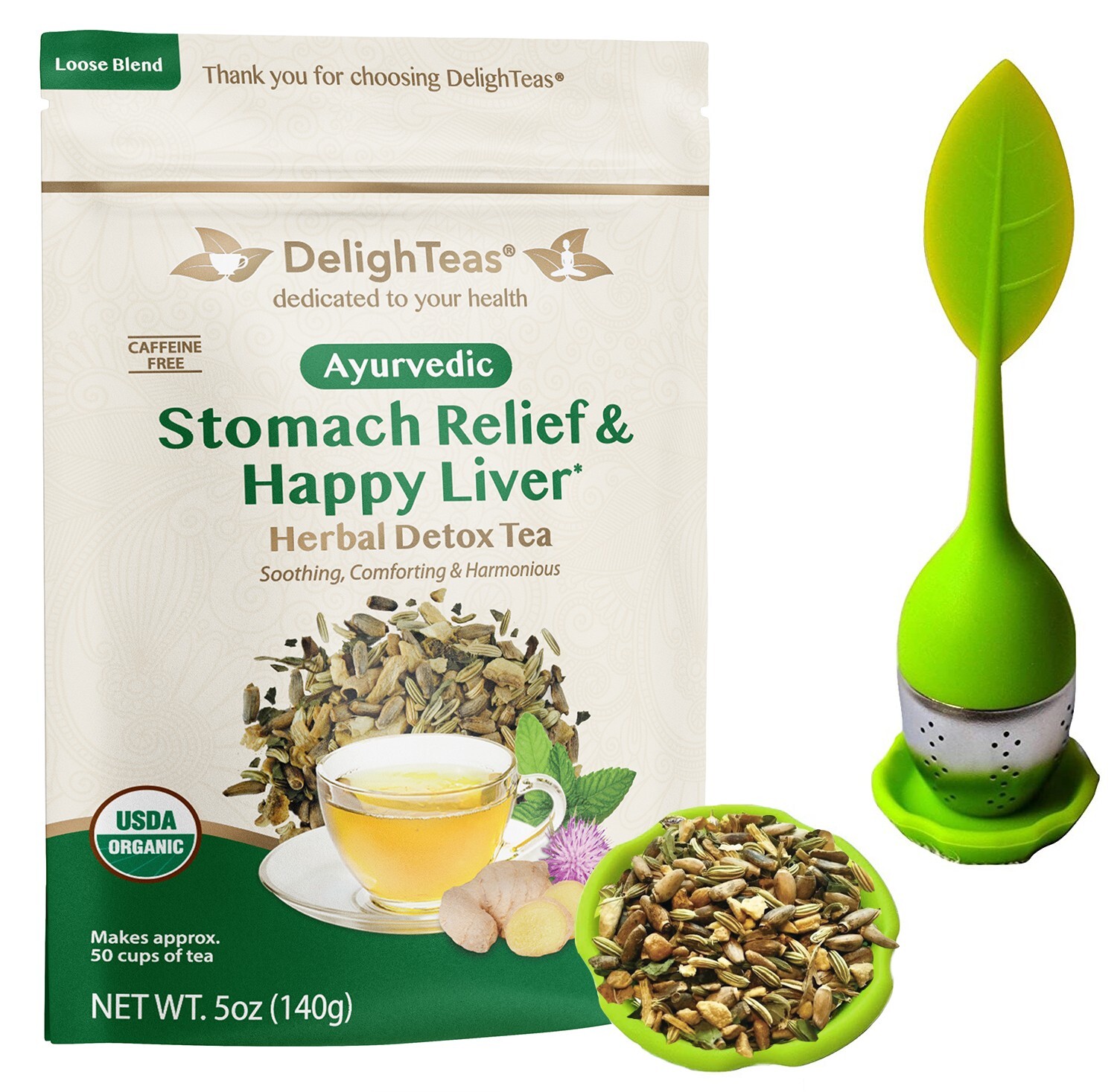 Ayurvedic Stomach Relief & Happy Liver Tea – Loose Blend