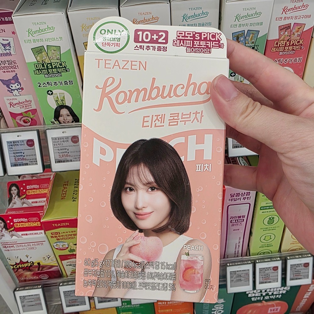 TWICE TEAZEN Kombucha 10+2 Sticks Recipe Photo Card Edition 9 Flavors