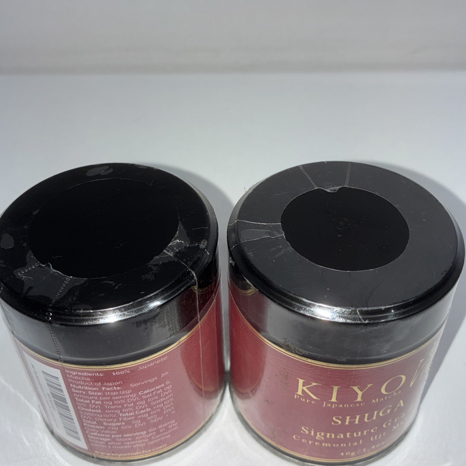 2 Sealed Kiyo Shrugs Signature Grade Ceremonial Uji Matcha 40 G Each
