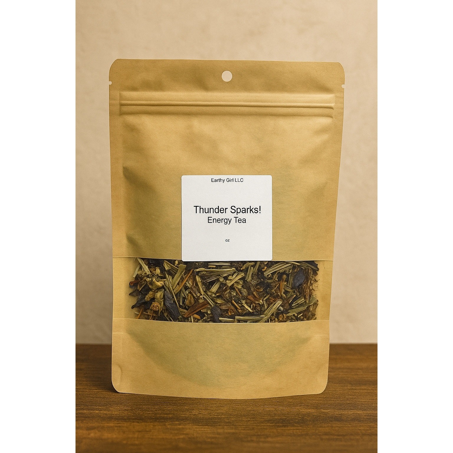 Earthy Girl LLC Thunder Sparks Energy Tea Butterfly Pea Lemongrass Hibiscus