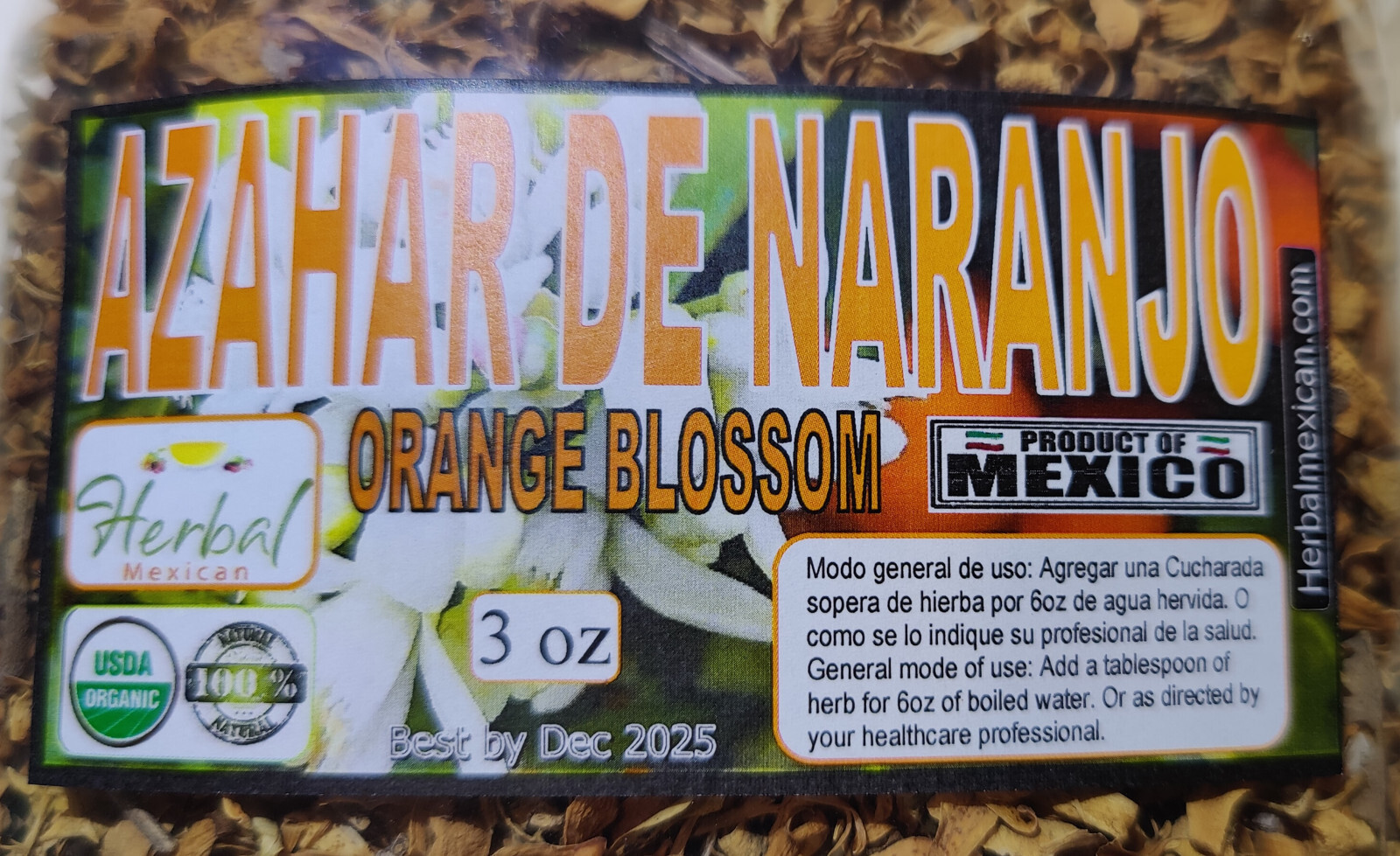 3oz orange blossom, orange blossom tea, orange blossom relax and focus better !!