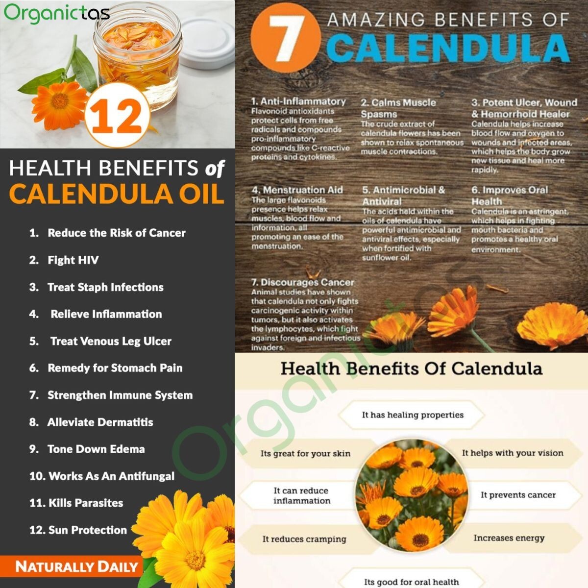 Calendula Petal Tea Organic & Dried Calendula Flower Petals Tea Premium Quality