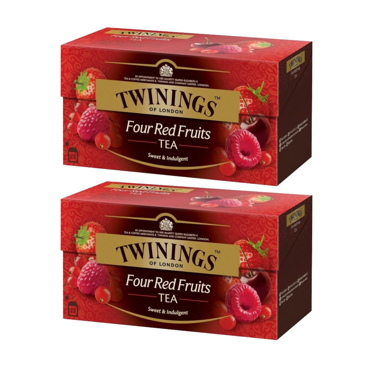 Twinings Four Red Fruits Black Tea 25 Bags Choose 1 2 5 10 15 Packs