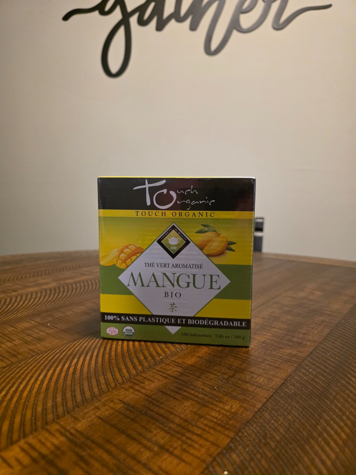Touch Organics green Tea Mango 100 count