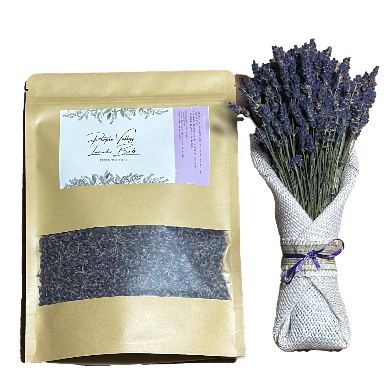 Certified Organic Culinary Herbal Tea Lavender Flower Buds, Proudly grown in CA