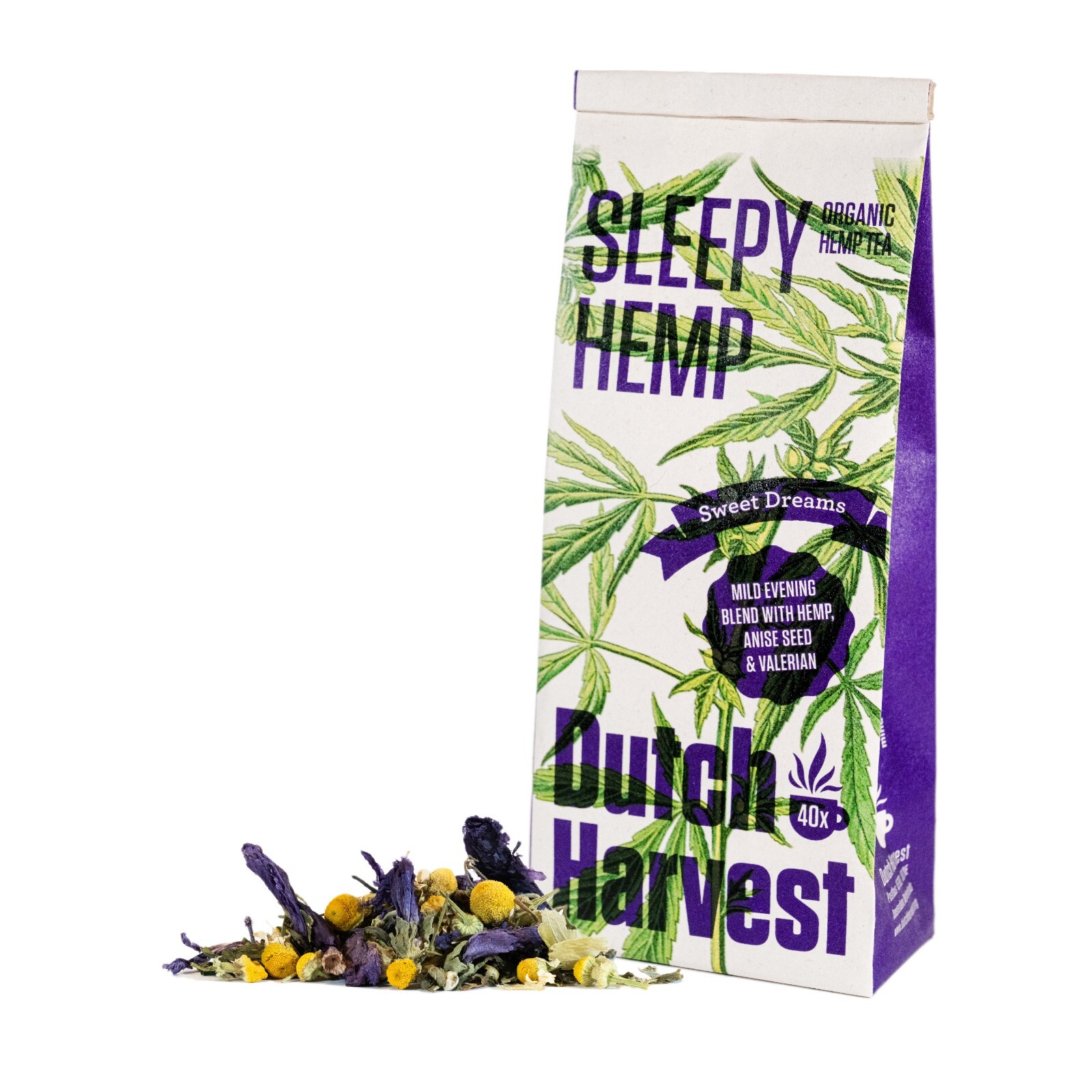 Dutch Harvest – SLEEPY HEMP – A mild evening blend for sweet dreams – Organic 
