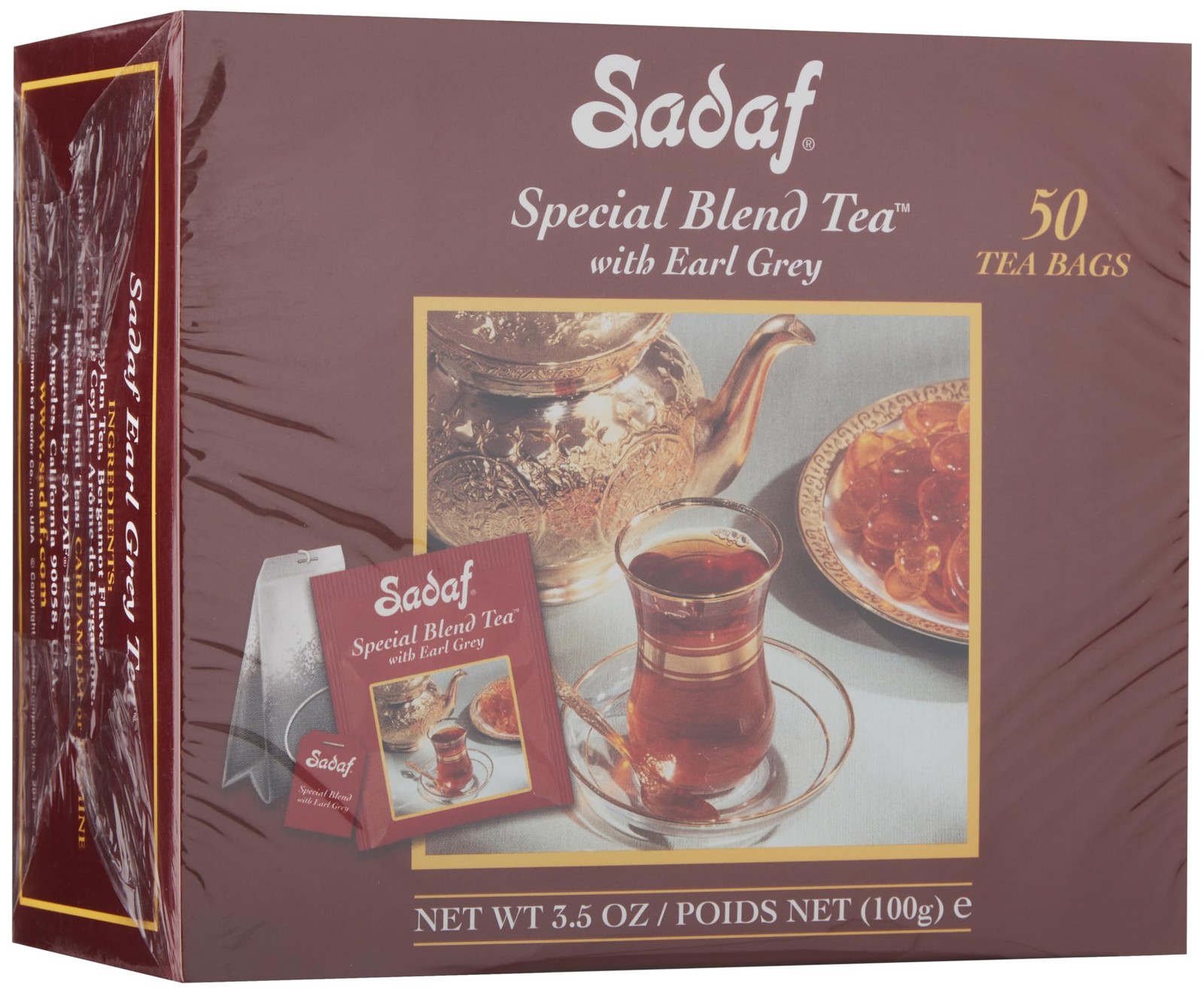 50 Pack Earl Grey Tea Bags Special Blend Ceylon Black Tea from Sri Lanka