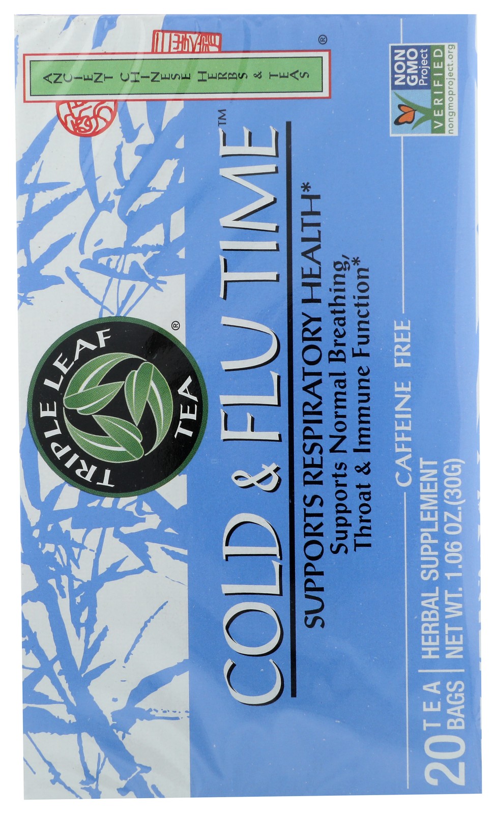 Triple Leaf Tea Cold & Flu Time Herbal 20 Bags 3 Pack