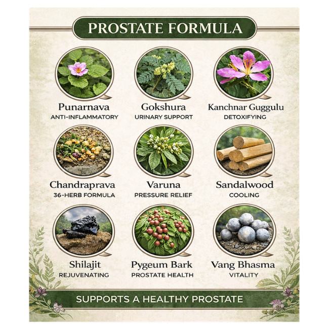Prostate Formula Helps reduce size of the prostate, improves urinary flow