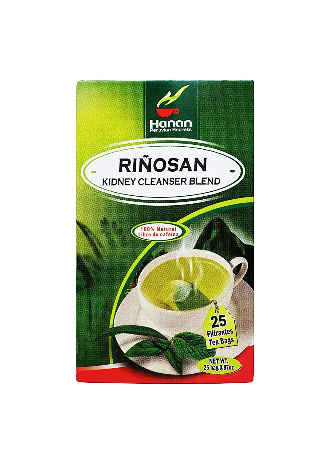 Hanan Peruvian Secrets Rinosan Herbal Tea | 100% Natural Kidney Cleanse Aid Blen