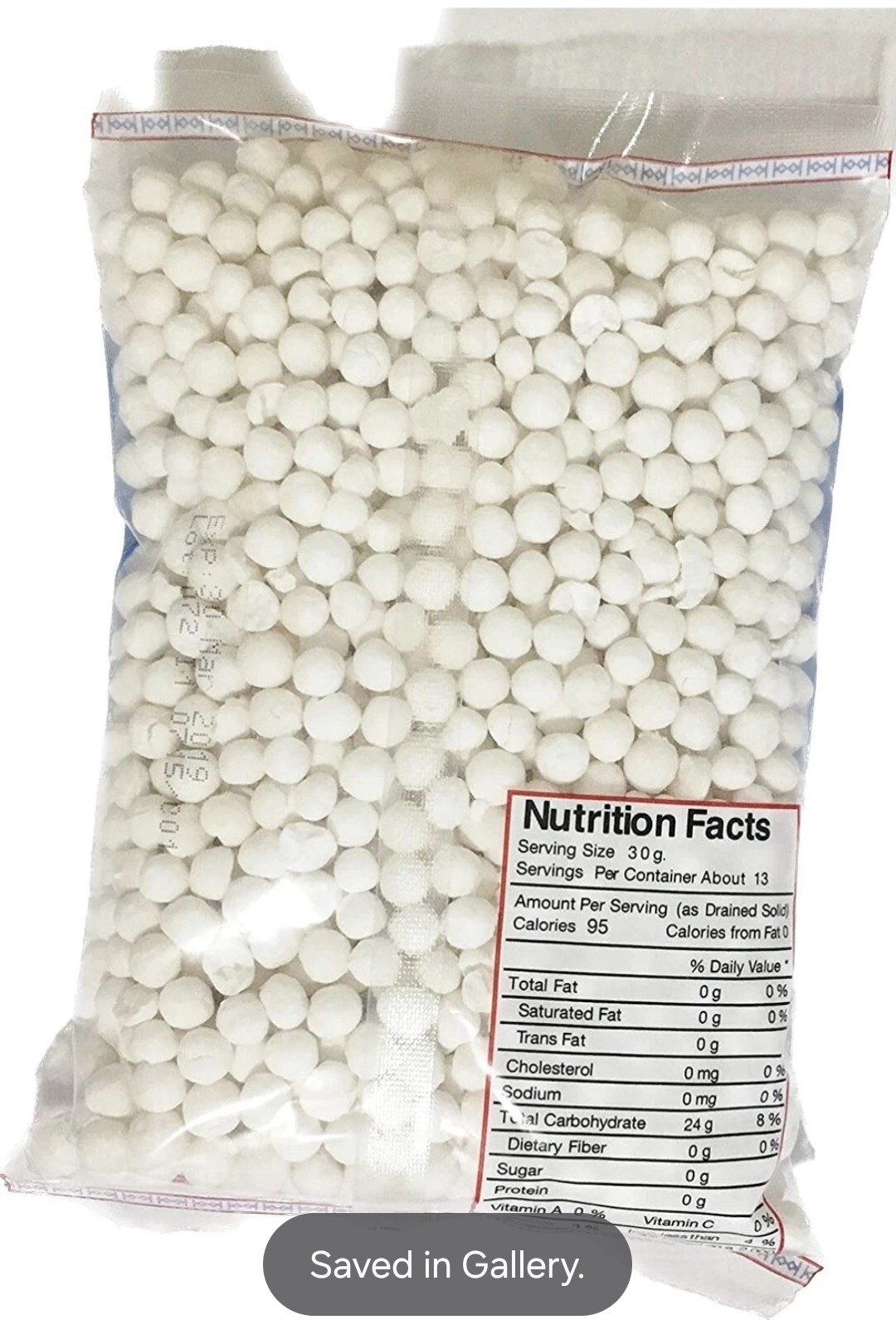 14oz Asuka White Tapioca Pearl Large – Boba Sago – Gluten Free