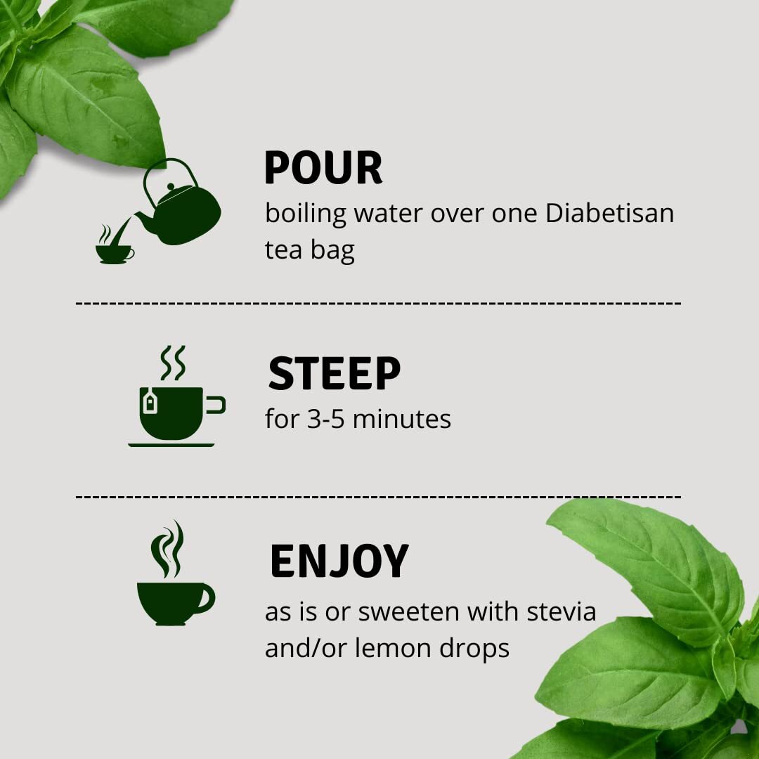 Deabetisan Herbal Tea 25 Count Natural Blend for Healthy Glucose Levels