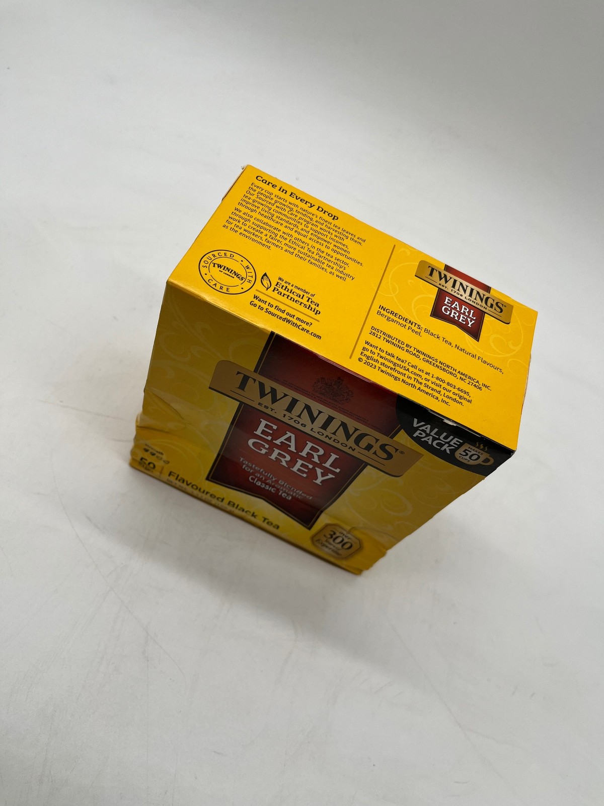Twinings Earl Grey Tea 50 Tea Bags 3.53oz Value Pack Flavoured Black Tea Classic