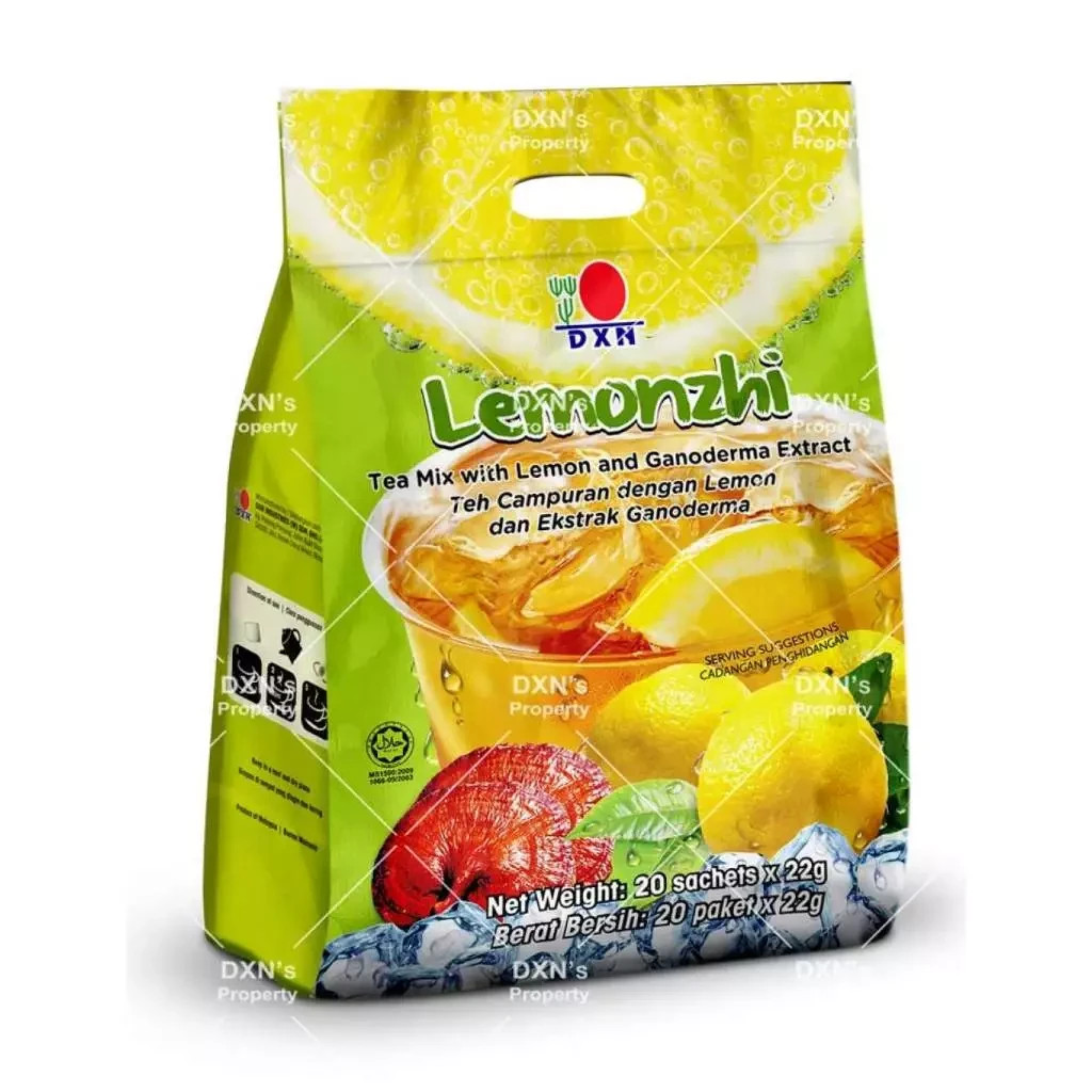 DXN Lemonzhi Instant Tea Drink With Lemon And Ganoderma 20 Sachets x 22g