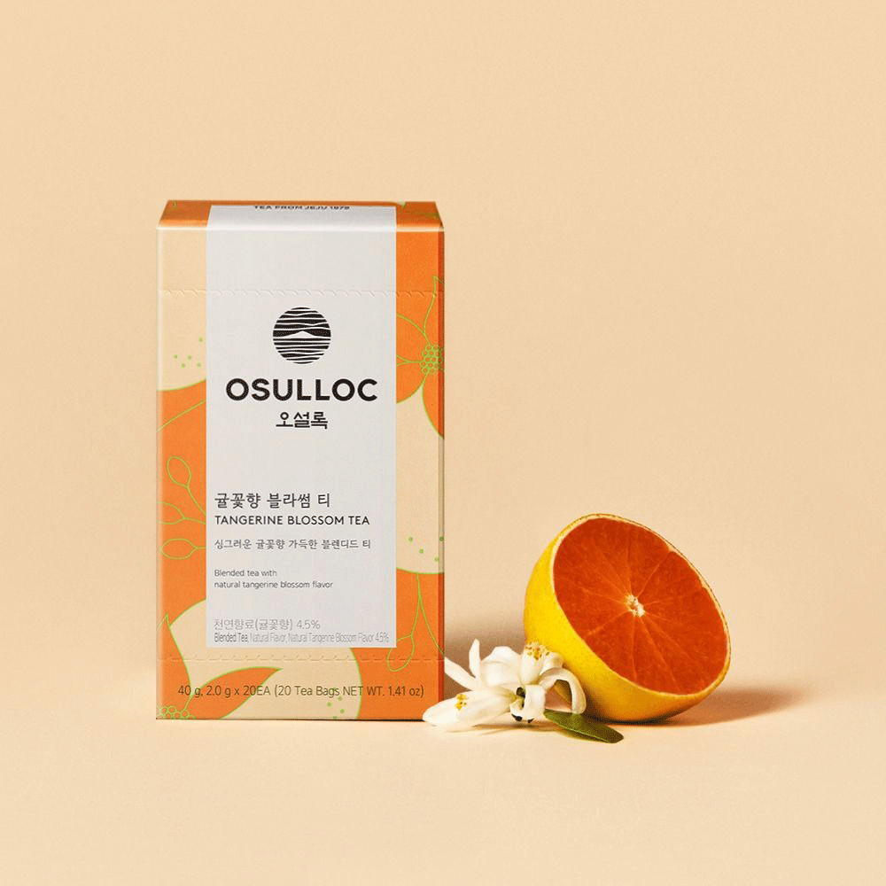 OSULLOC Tangerine Blossom Tea 20 Bags – Jeju Citrus Floral Blend