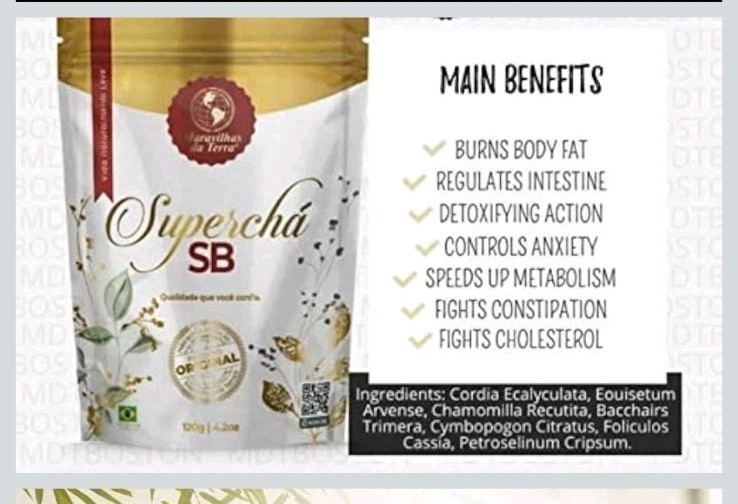 Maravilhas da Terra Superchá SB Herbal Loose Leaf Tea 120g Detoxifying