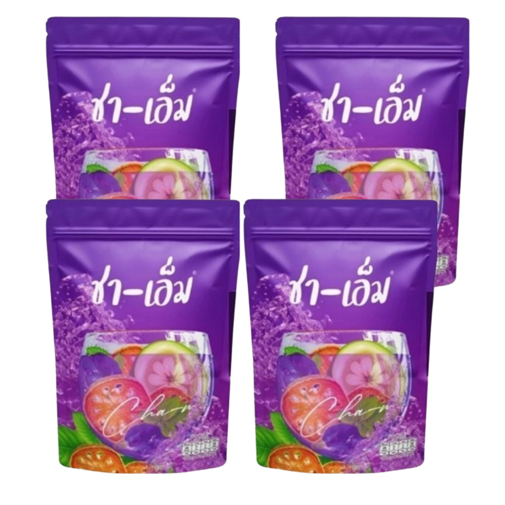 Cha-M Herbal Tea 150g x 4 Bags Thai Herbal Drink Natural Blend