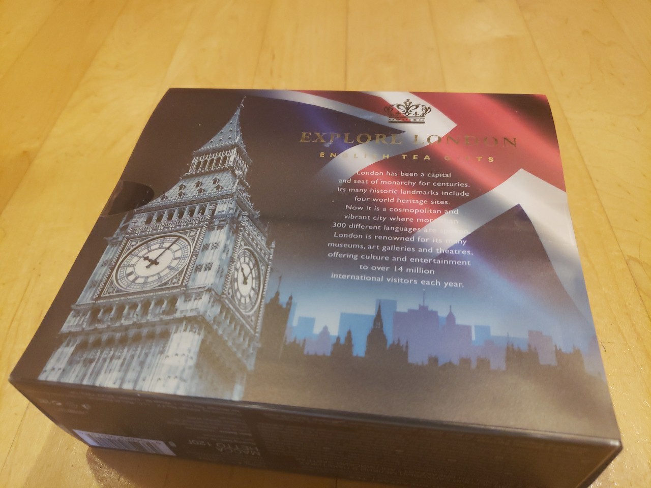 British Heritage 3x Tins Souvenir Gift 60 English Teabags (Big Ben, London Tower