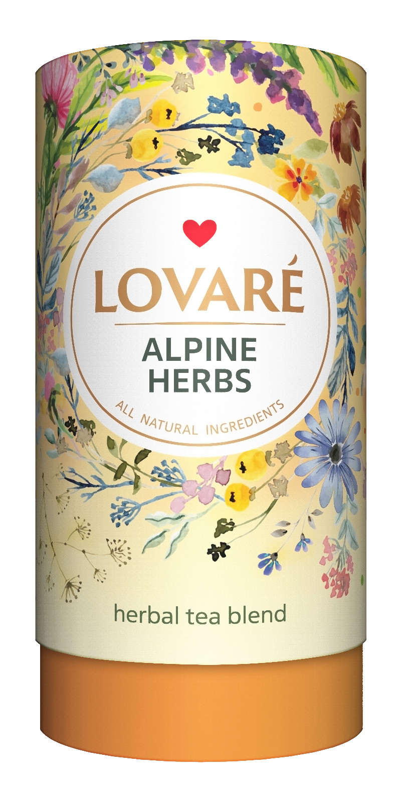 Lovare Tea 80g Premium Flavors in Gift Tube All Natural Ingredients