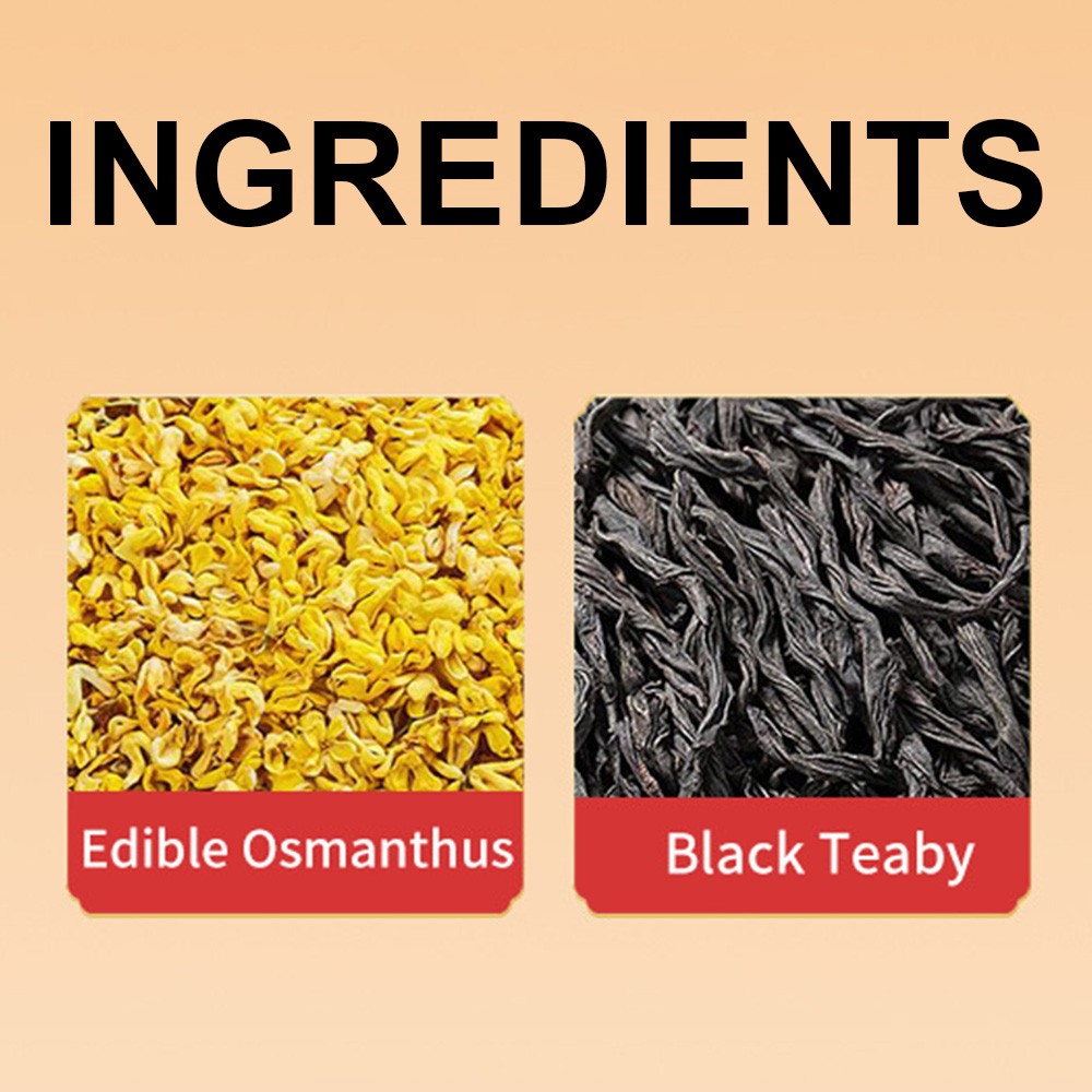 Edible Osmanthus And Black Teaby Tea Light Refreshing Refreshing Cleansing 90 G