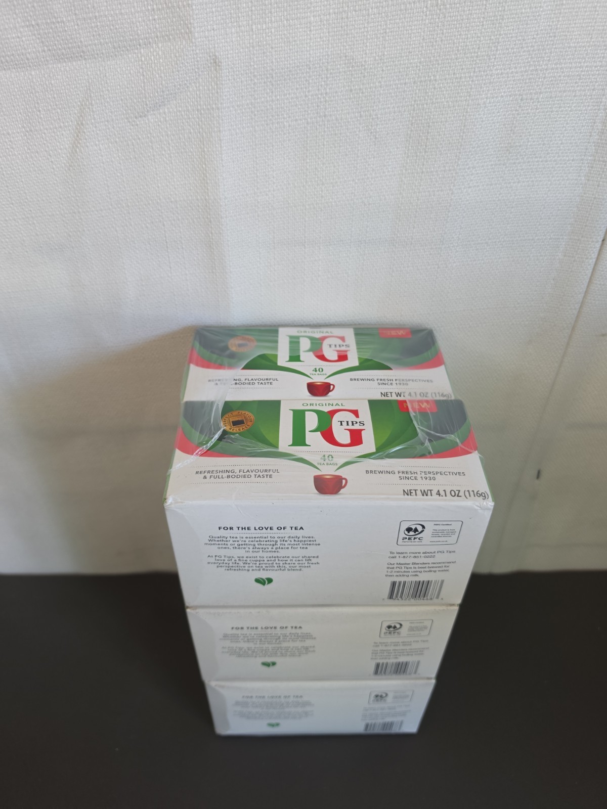 PG Tips 240 Original Pyramid Tea Bags from Great Britain BB 7/26