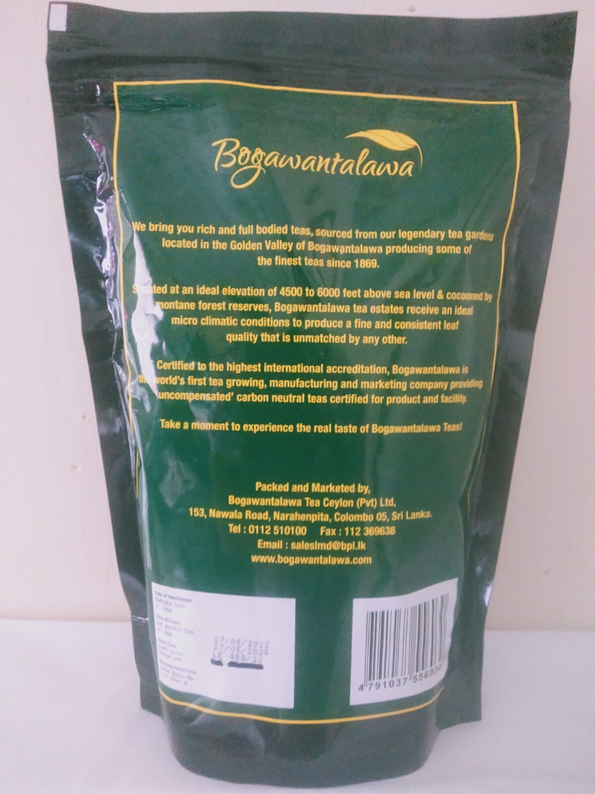 Pure Ceylon tea Black Natural powder BOPF Bogawantalawa Sri lankan 400g/14.1Oz