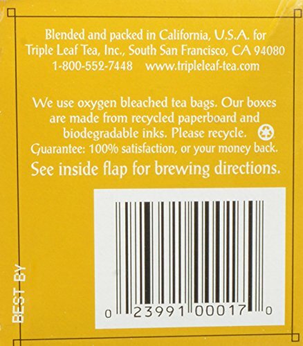 Triple Leaf Detox Tea,Chinese Purification Herbs Support of the Defenses-20 bags