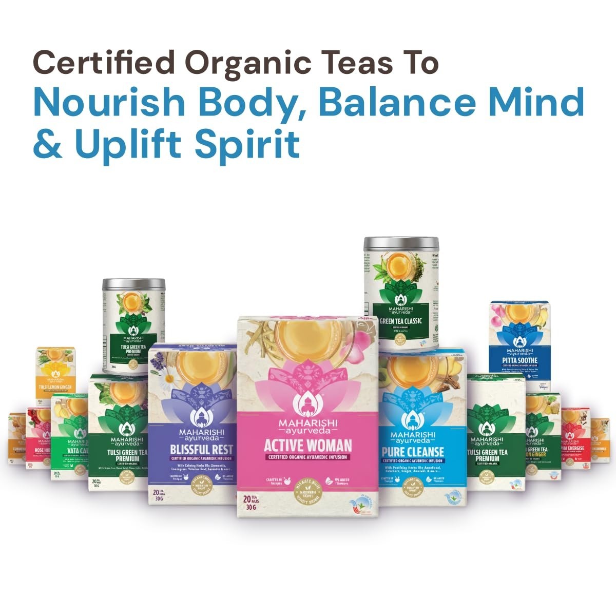 Maharishi Ayurveda All Natural Pure Cleanse Herbal Tea, 20 Tea Bag