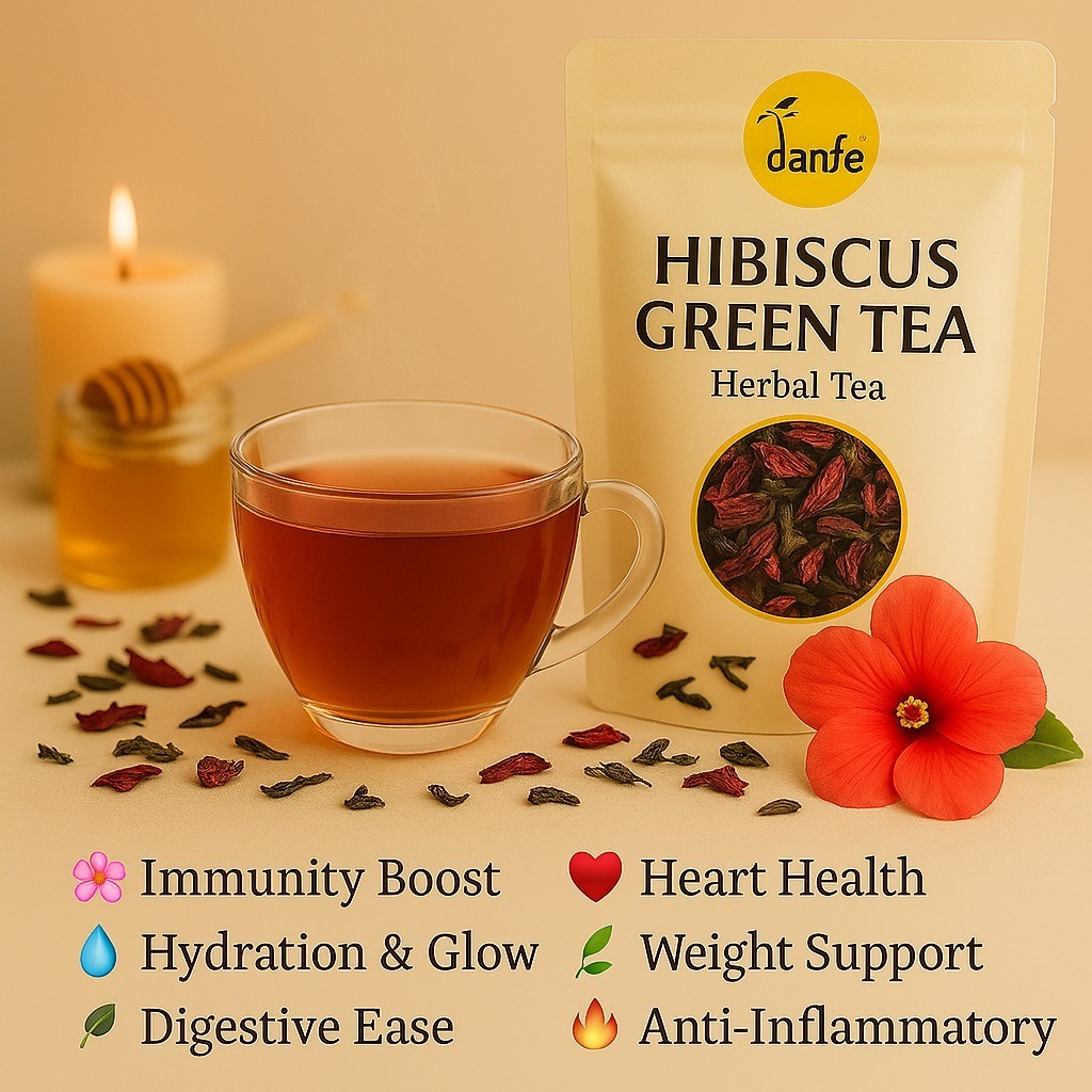 Hibiscus Green Loose Leaf Himalayan Premium Tea for Immune-support Antioxidant
