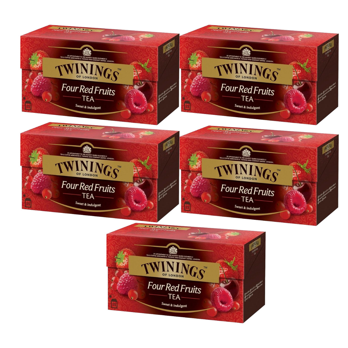 Twinings Four Red Fruits Black Tea 25 Bags Choose 1 2 5 10 15 Packs