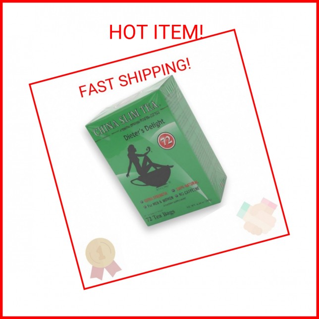 China Slim Tea Dieter’s Delight 72 Tea Bags (NET WT 6.34 OZ (180 g) Made in USA