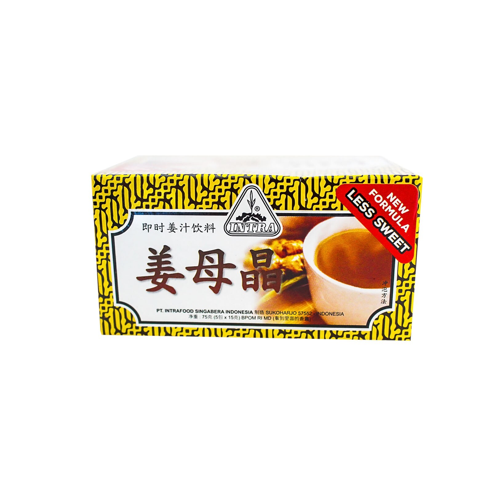 Intrafood Indonesia Ginger Tea Jahe Wangi (15g x 5sachets) Box of 4