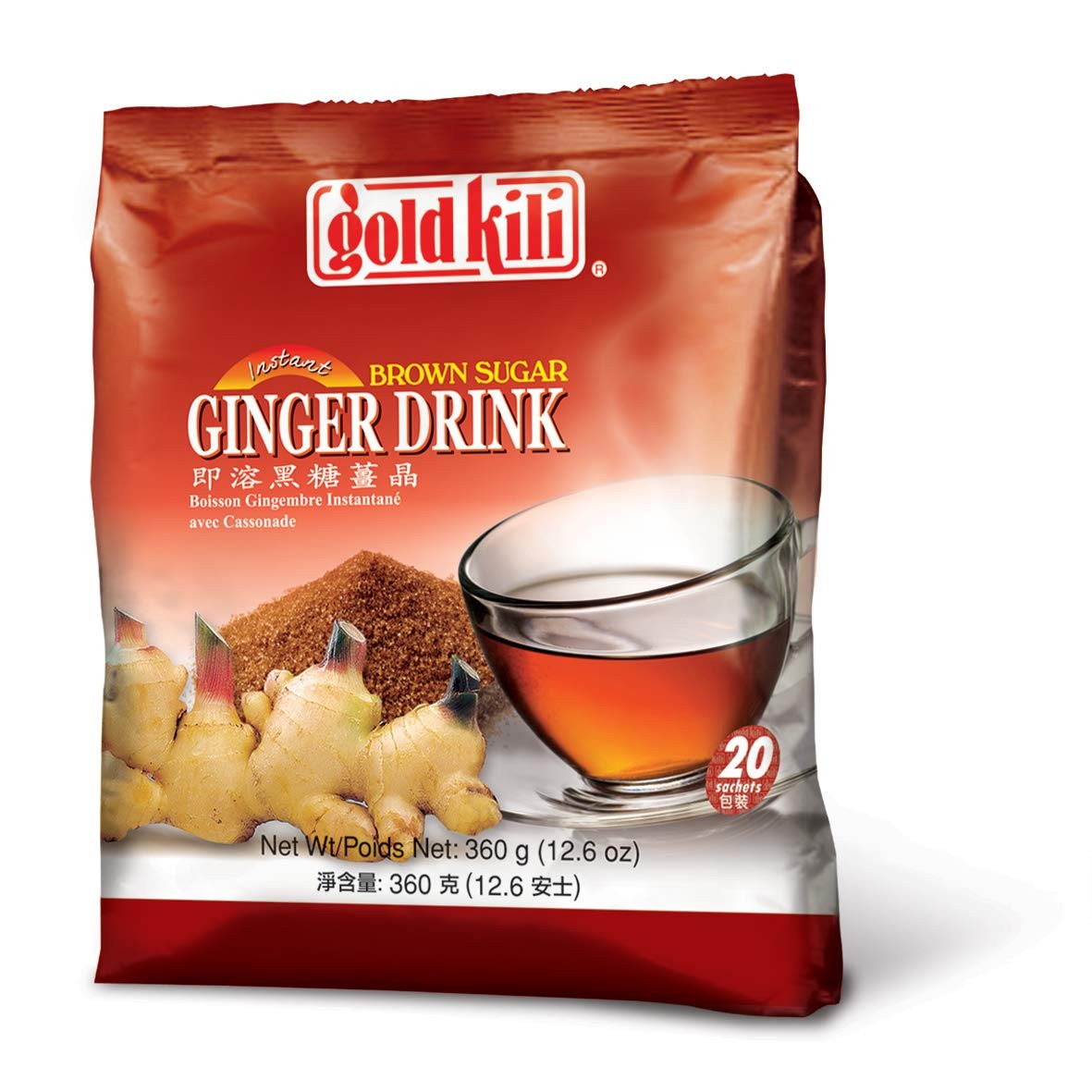 Ginger Drink with Brown Sugar – 40 Sachets for Instant Refreshment
