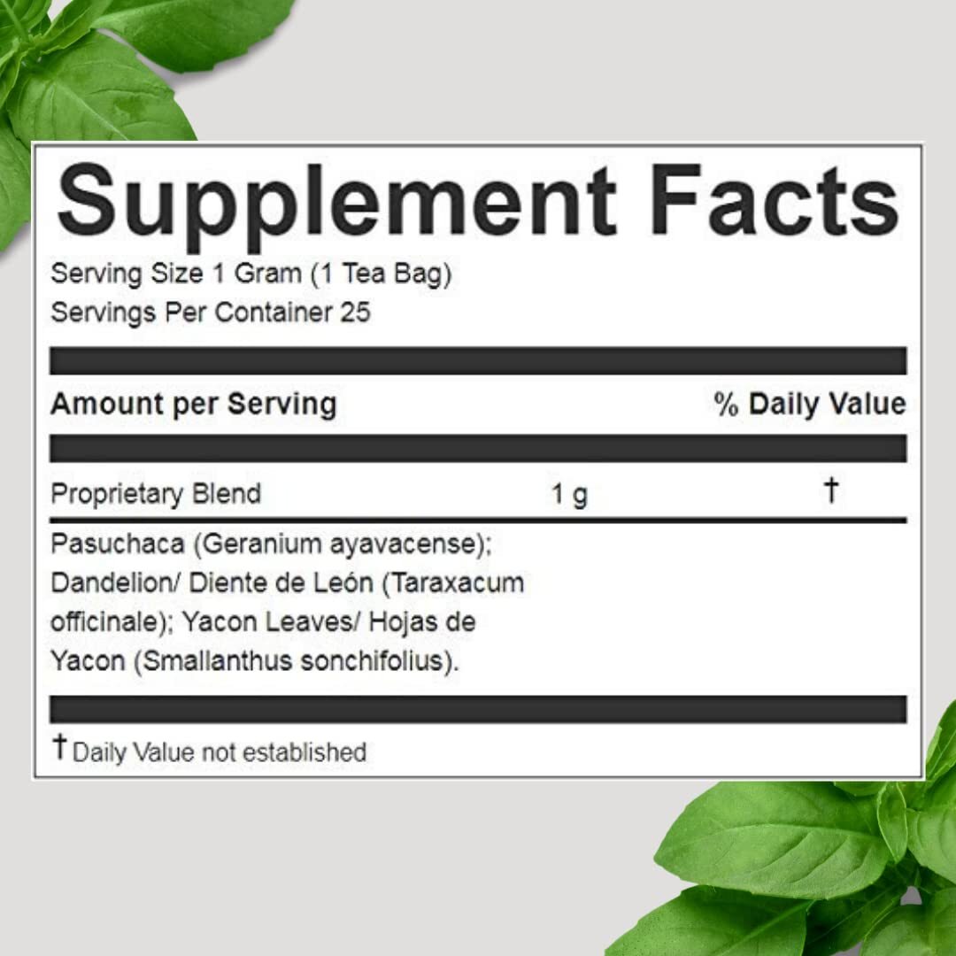 Deabetisan Herbal Tea 25 Count Natural Blend for Healthy Glucose Levels