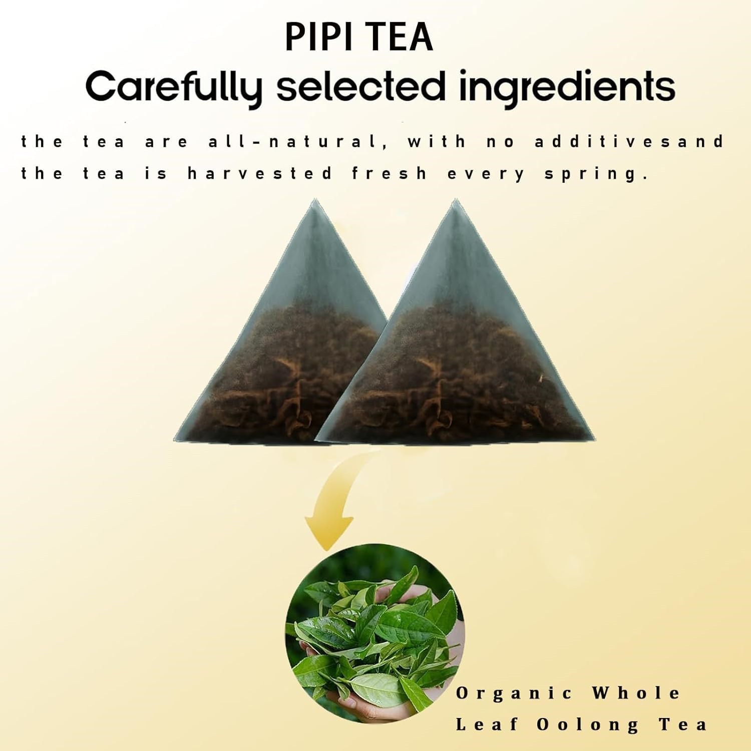 Pipi Tea Oolong,Pipi Oolong Tea,4g*20 Bags Selected Tea Leaves,Cortisol &Calming