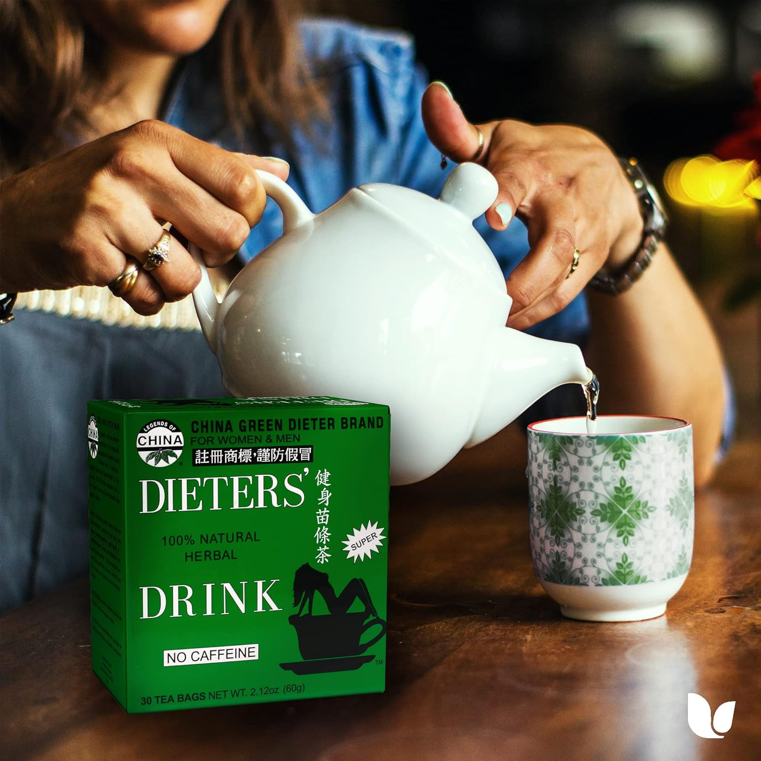 China Green Dieters Tea Caffeine Free, 2.12 Oz, 30 Count