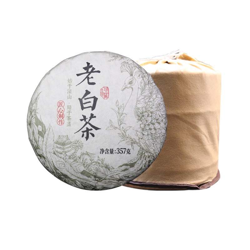357g Fuding Old White Tea 2023 Mellow Aroma Sweet Chen Nian White Tea Cake