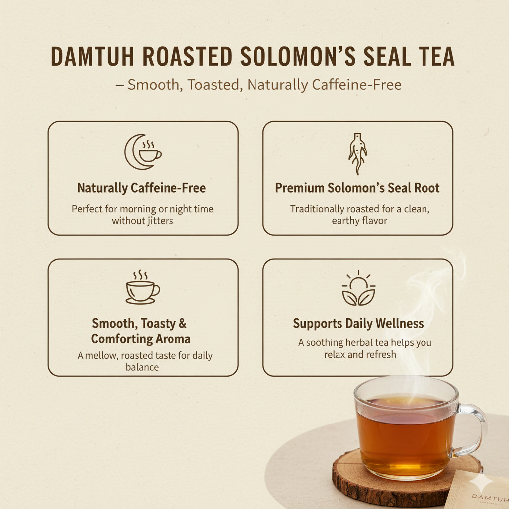 Damtuh Korean Solomon’s Seal Tea 담터 둥굴래차 – Traditional Herbal Tea